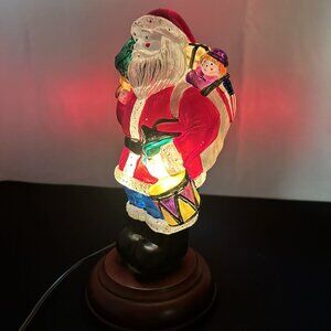 Vintage 1996 Old World Christmas Patriotic Santa Light Merck Holiday Retired
